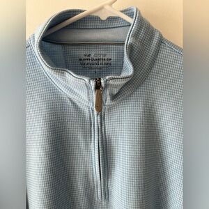 Vineyard Vines Sky Blue Zip-Up Sweater